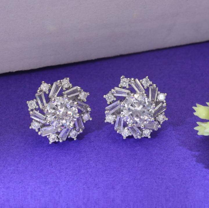 Stunning silver ad earring 1328 Artificial jewellery shops in Pune